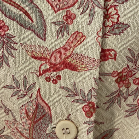 Talbots cotton/silk blend printed blazer - Picture 5 of 10